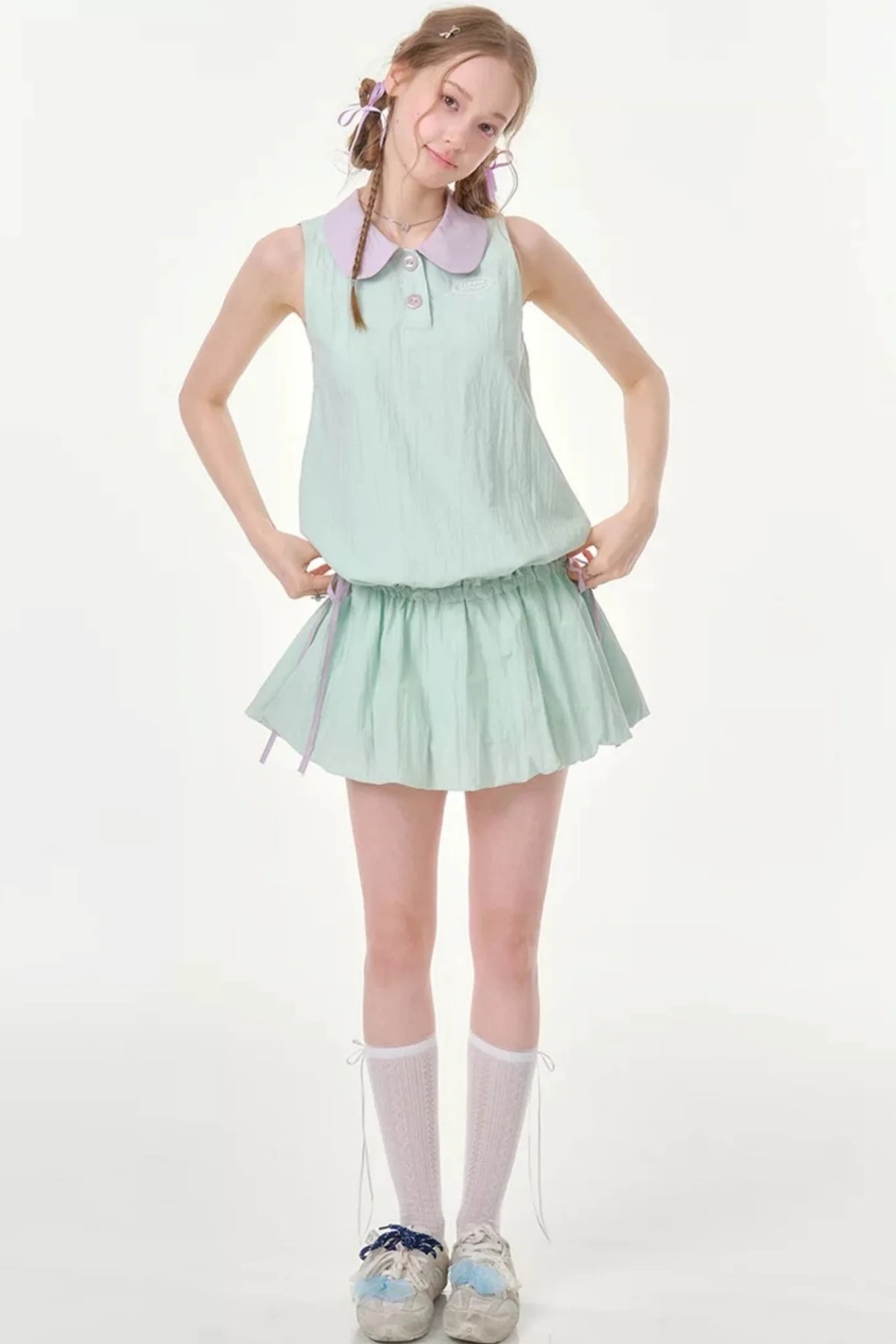 Purple Mint Sleeveless Dress
