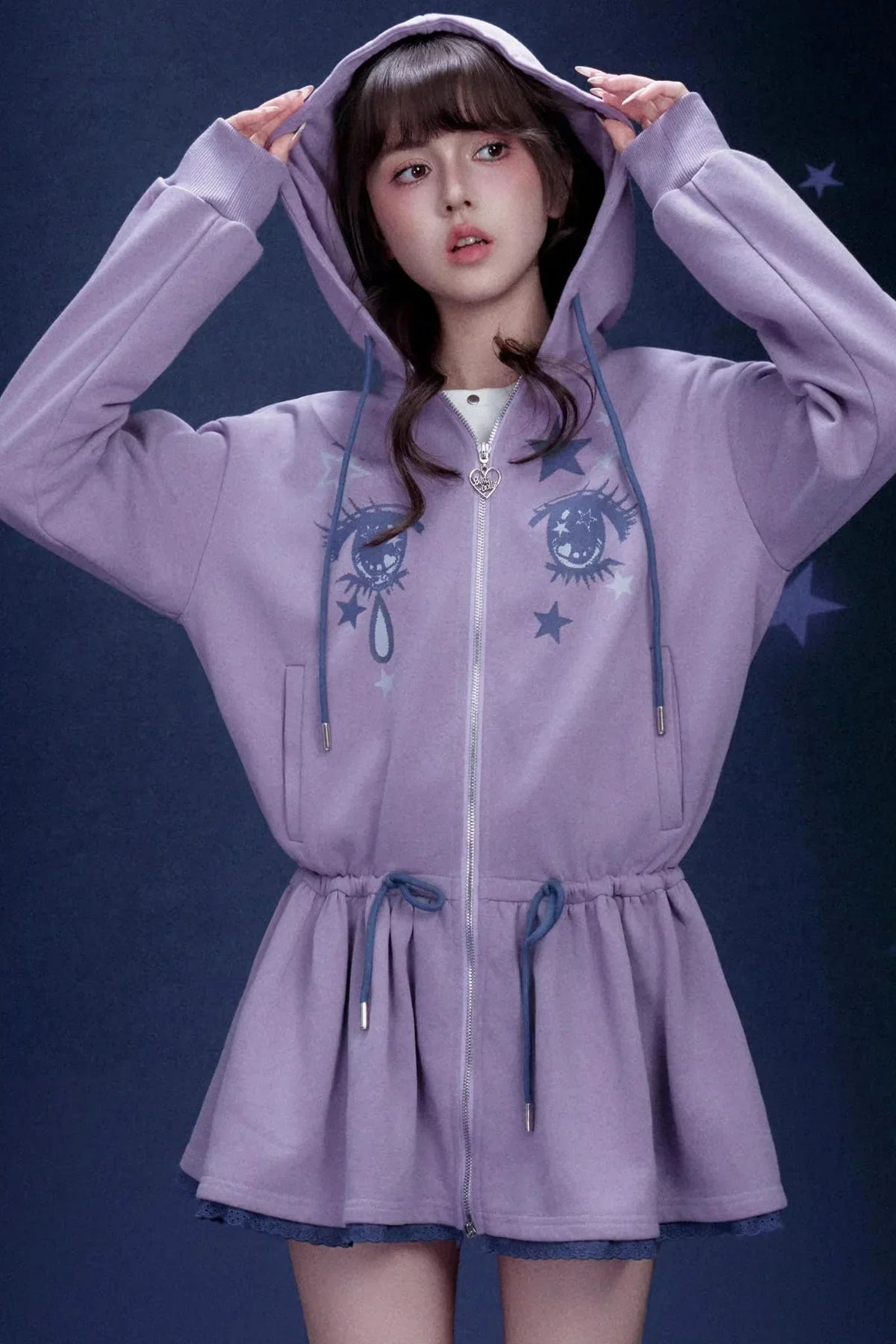 Purple Unicorn Sweatshirt Dress