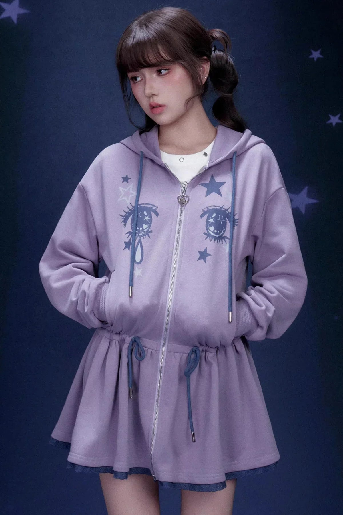 Purple Unicorn Sweatshirt Dress