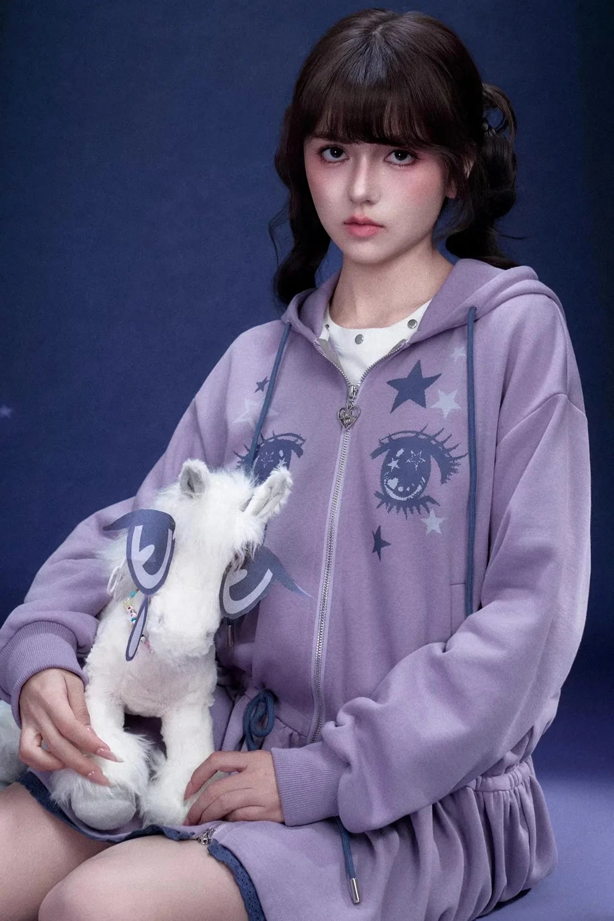 Purple Unicorn Sweatshirt Dress