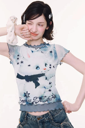 Rabbit Dream Mesh Top