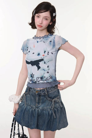 Rabbit Dream Mesh Top