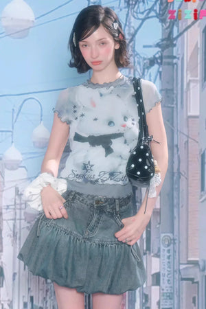 Rabbit Dream Mesh Top
