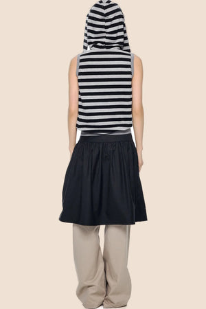 Rabbit Ear Striped Hooded Vest