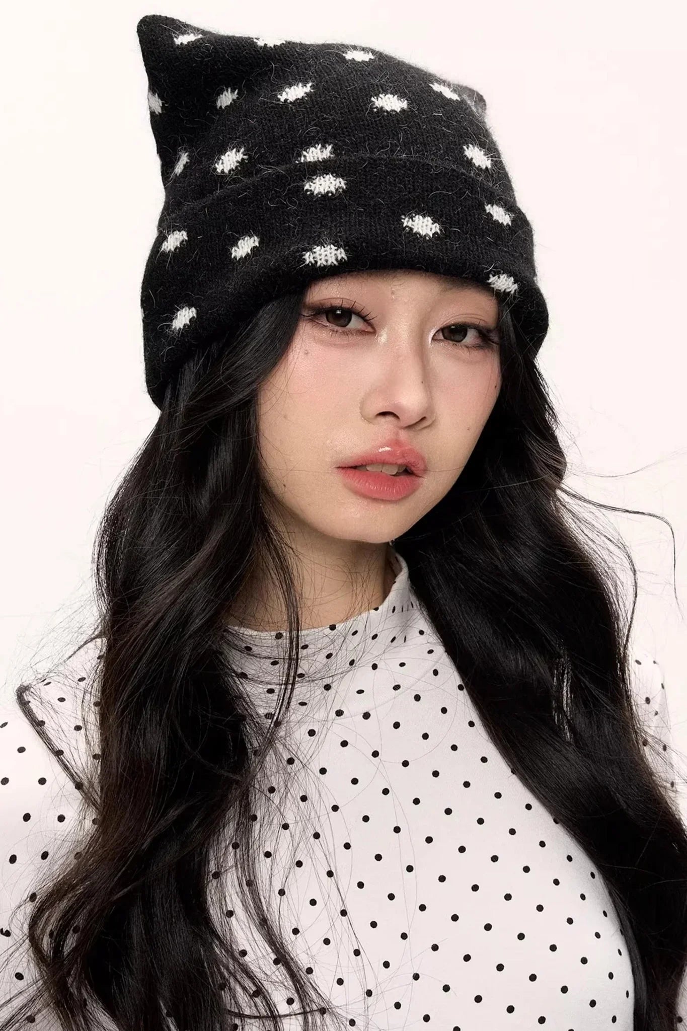 Rabbit Fur Cat Ear Hat