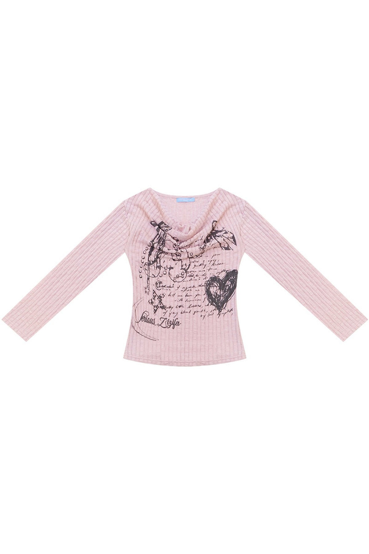 Rabbit Graffiti Knit Blouse