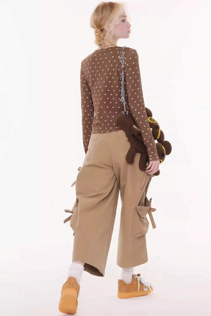 Rabbit Print Polka Dot Top