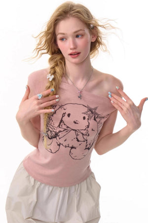 Rabbit Print Top