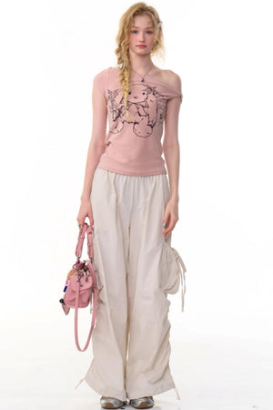 Rabbit Print Top
