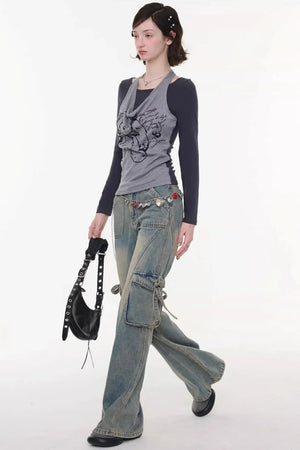 Rabbit Shadow Halter Top