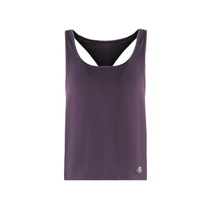 Racerback Special Embroidery Trim Tank Top