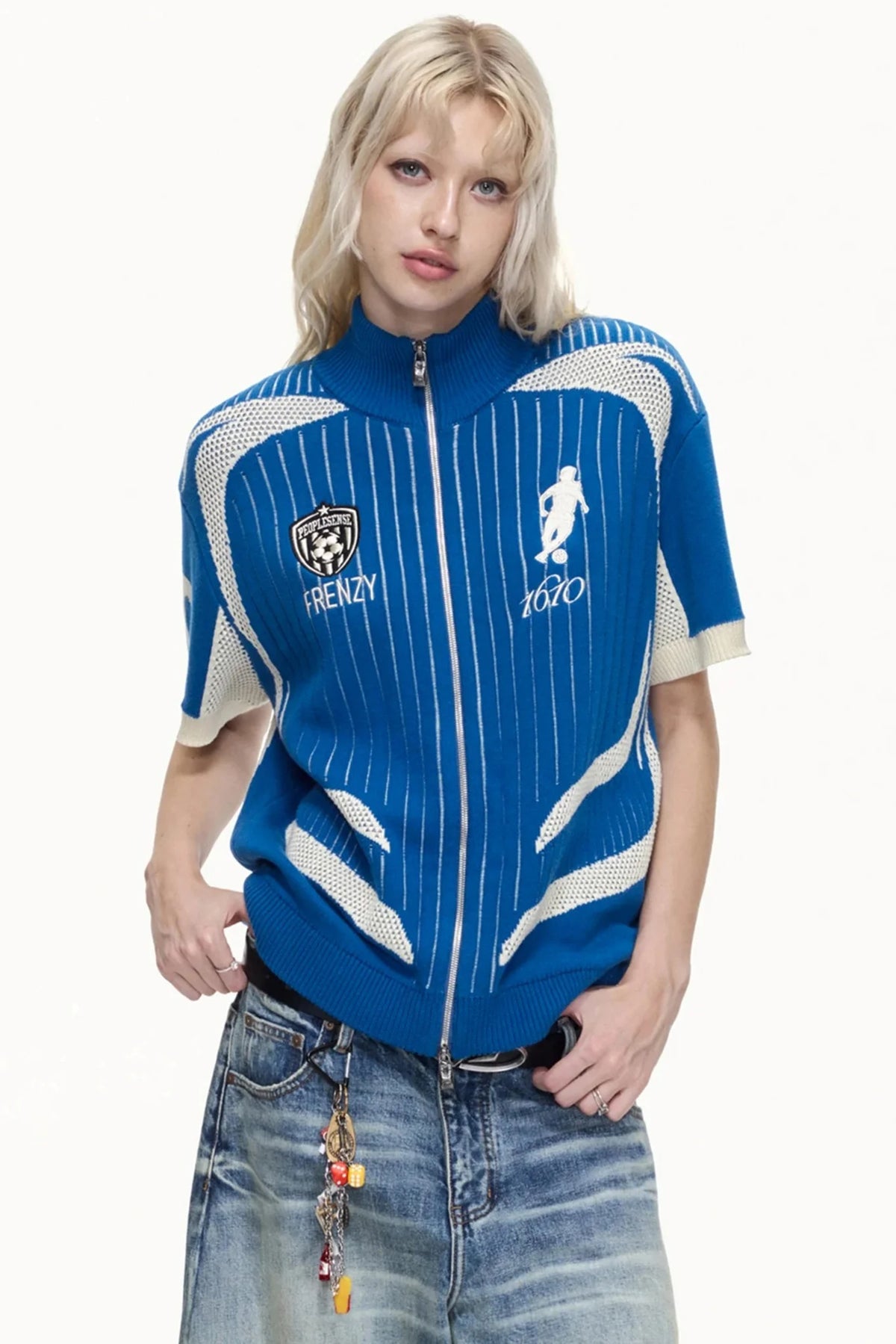 Racing Retro Knit Polo Shirt