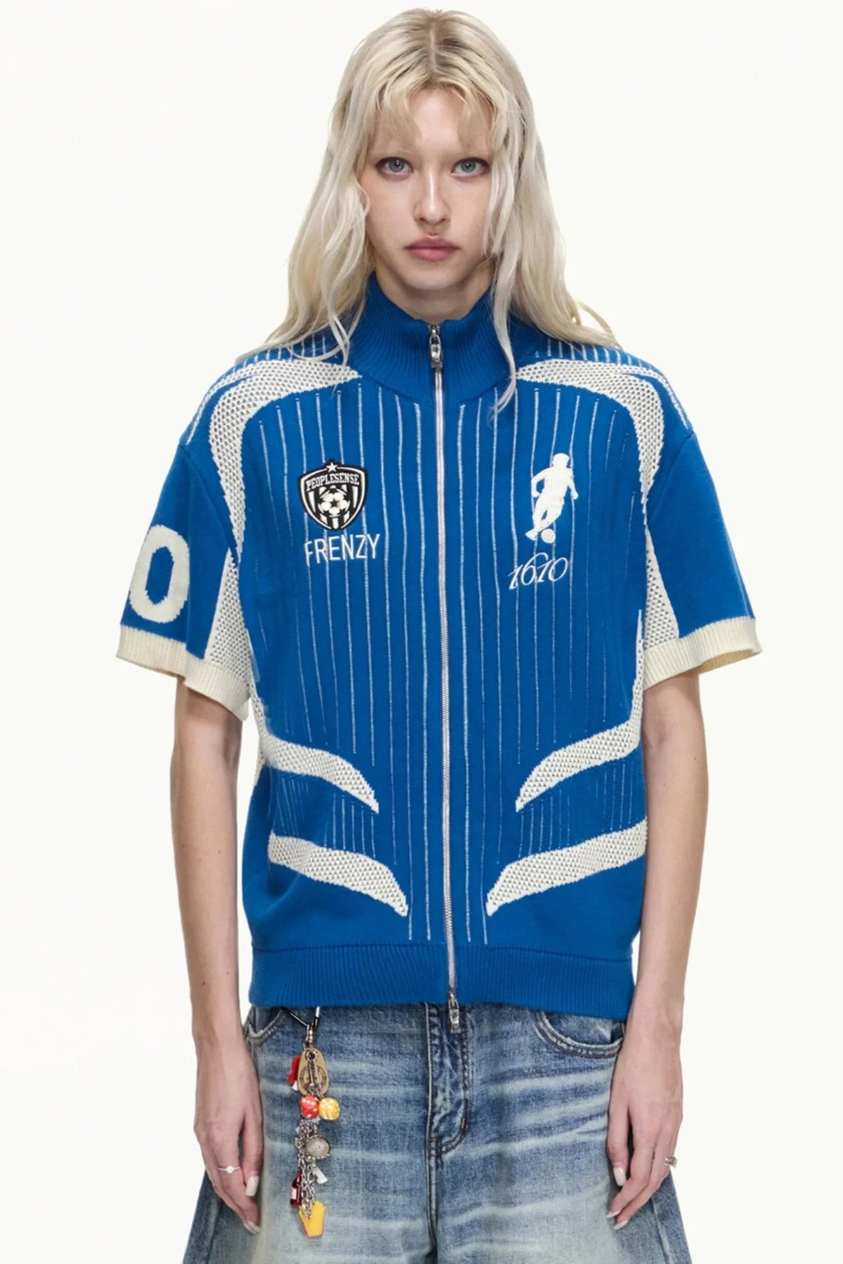 Racing Retro Knit Polo Shirt