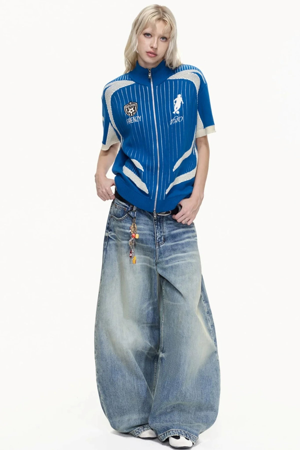 Racing Retro Knit Polo Shirt
