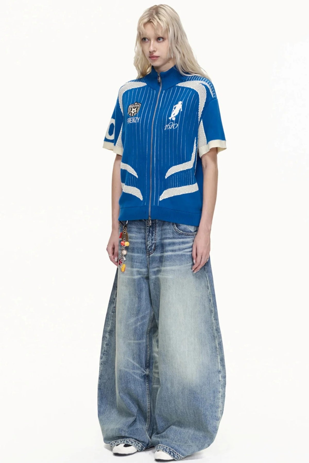 Racing Retro Knit Polo Shirt