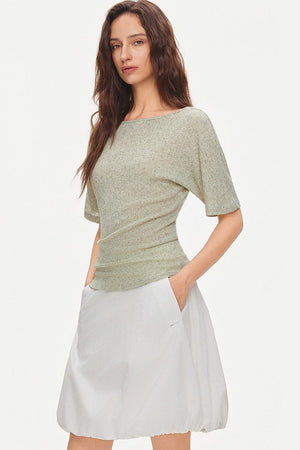 Raglan Batwing Knit Top