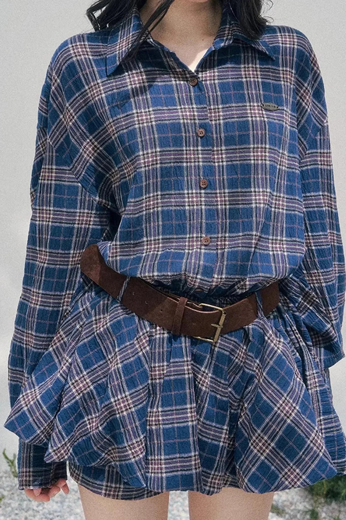 Rain Marks Plaid Dress Set