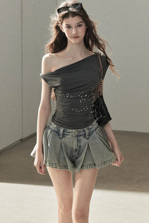 Raindrops On Glass Sleeveless Top