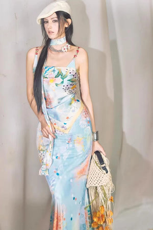 Rampo Resort Printed Dress Set-Up