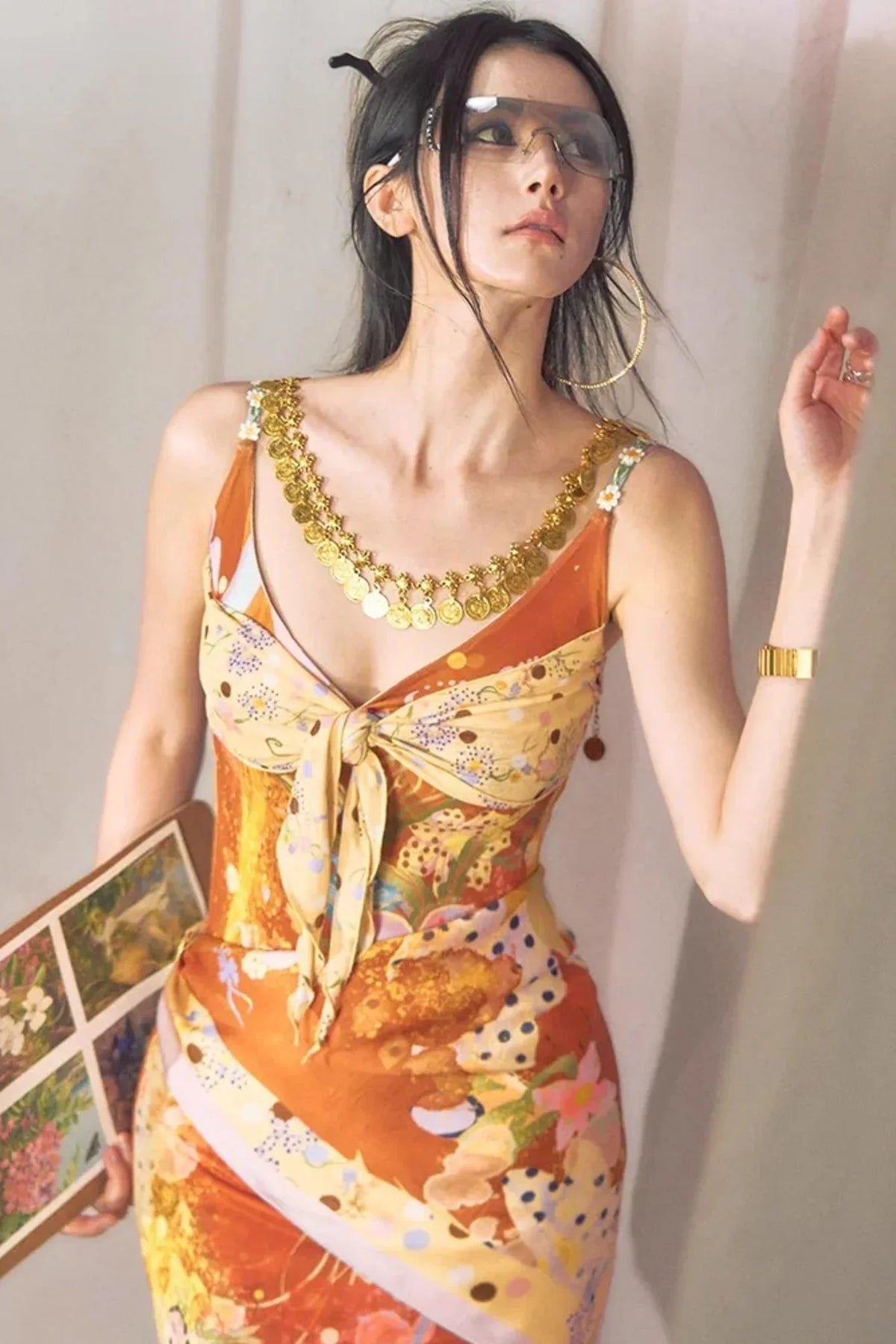 Rampo Resort Printed Dress Set-Up