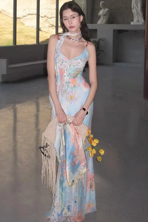 Rampo Resort Printed Dress Set-Up