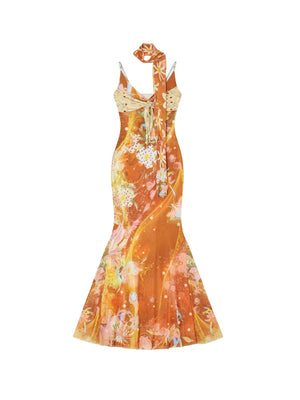 Rampo Resort Printed Dress Set-Up
