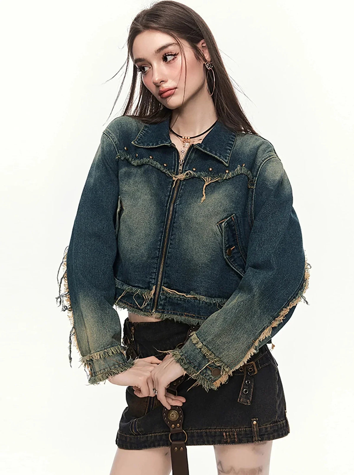 Raw denim jacket