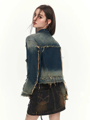 Raw denim jacket