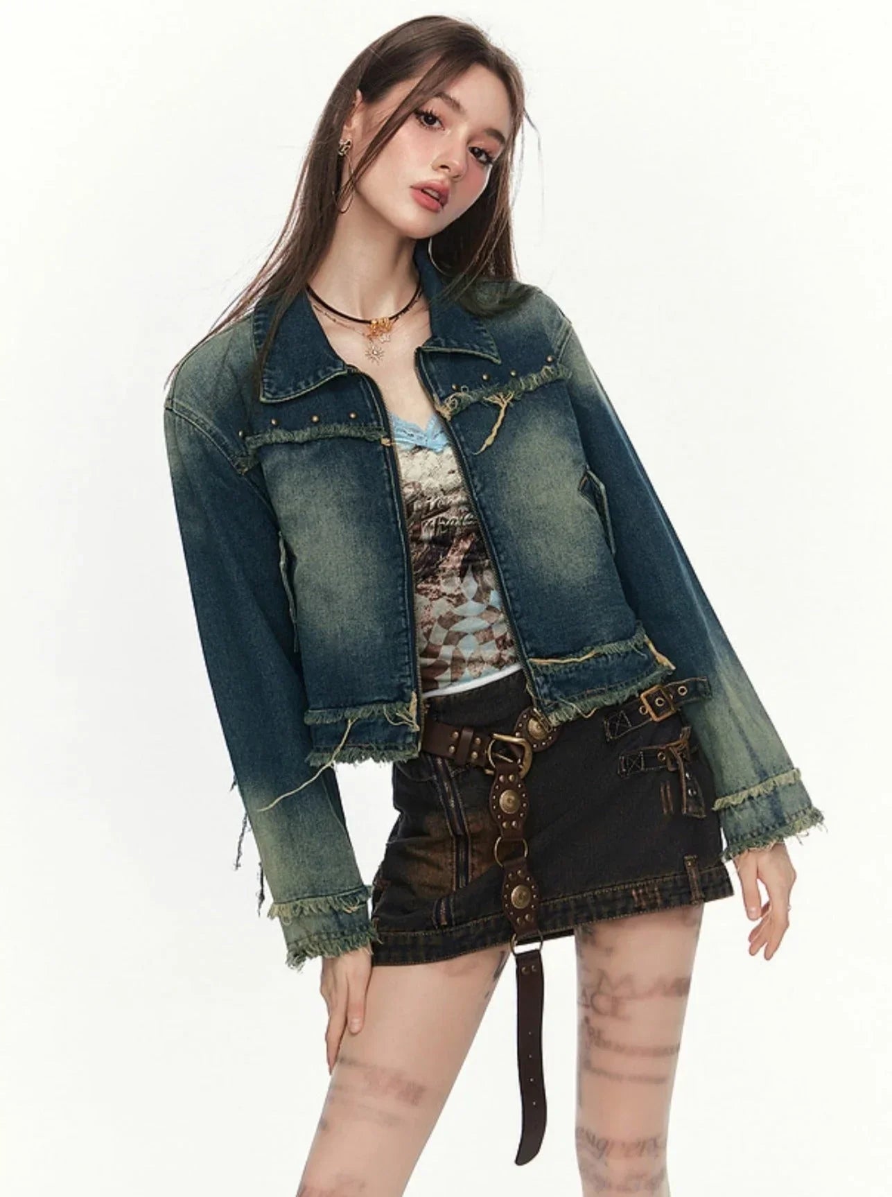 Raw denim jacket