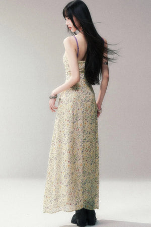 Rayon Spaghetti Strap Floral Dress