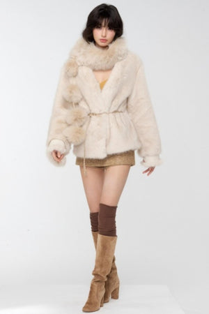 Real Fox Fur Collar Scarf