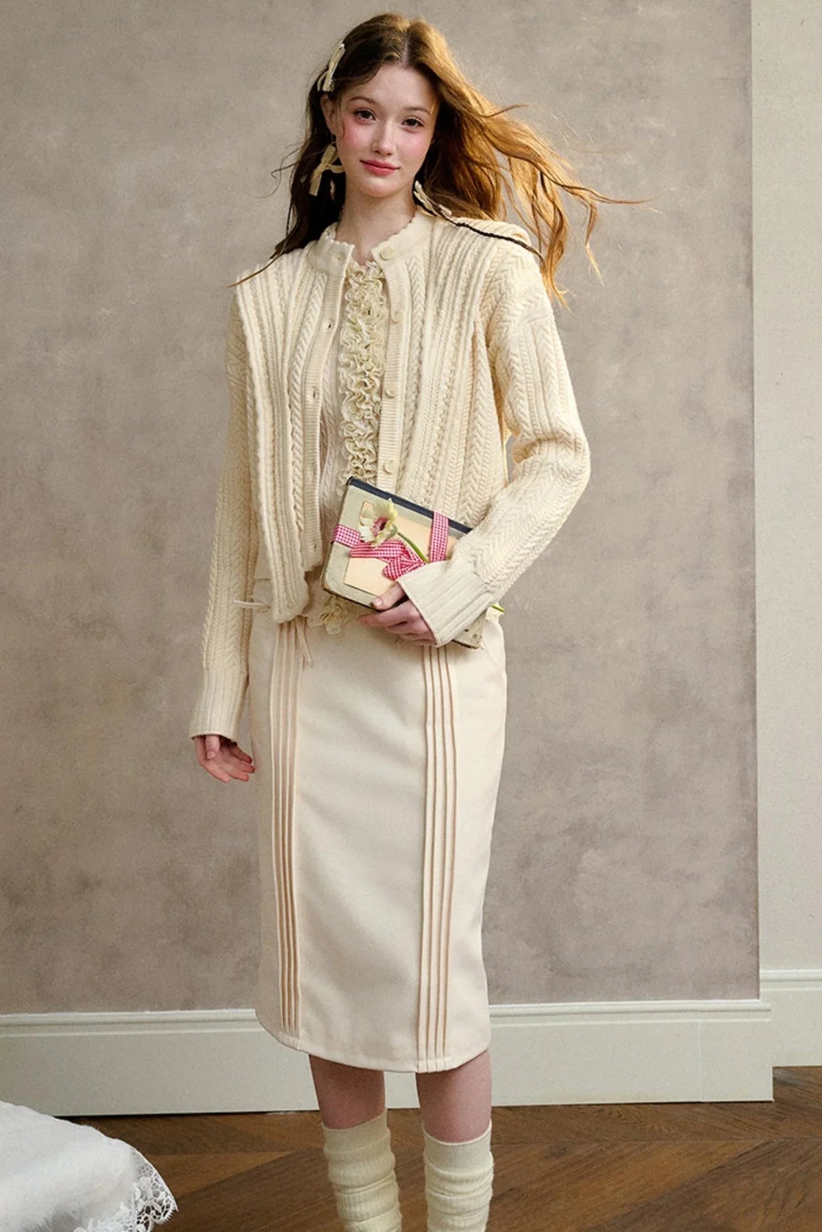 Recovery Pleated Bow Skirt