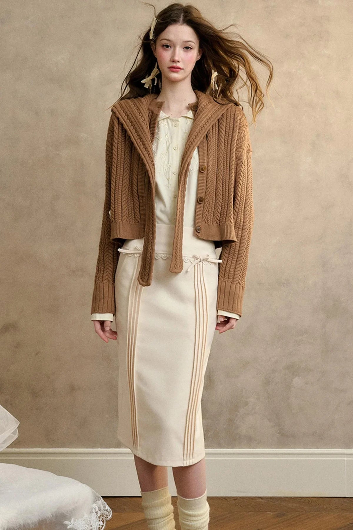 Recovery Pleated Bow Skirt