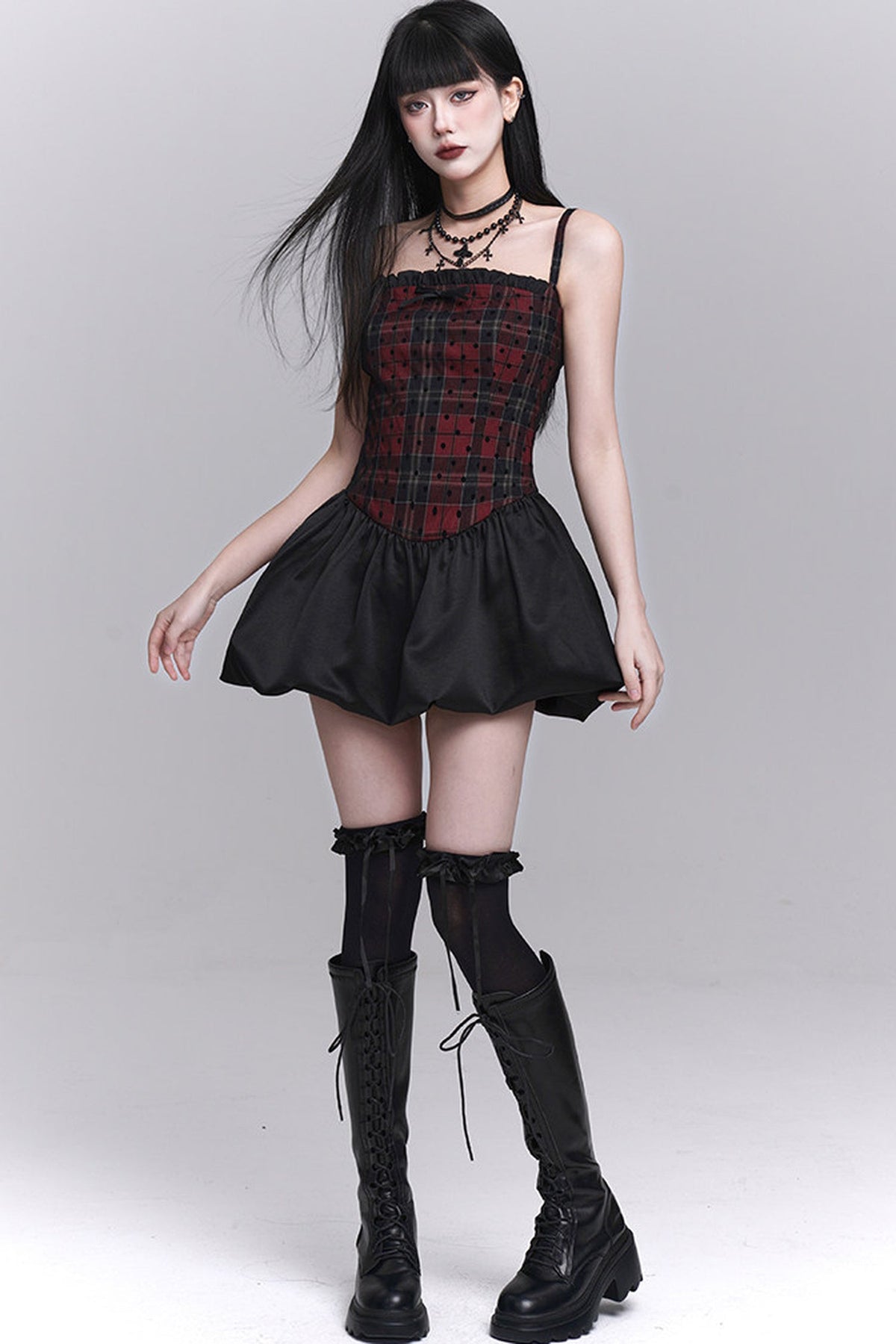 Red and Black Ballet Dress