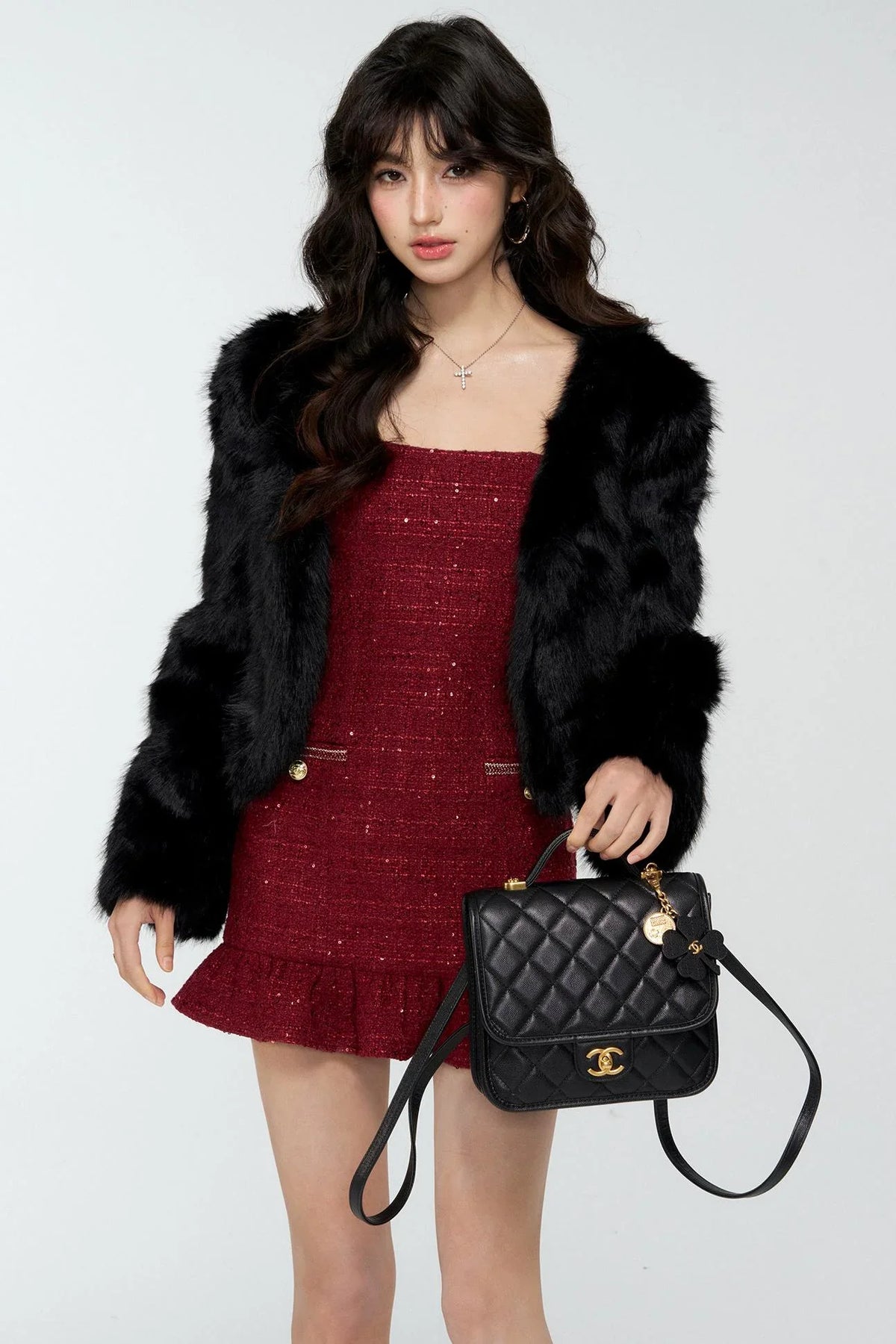 Red Chanel Princess Dress Set-Up