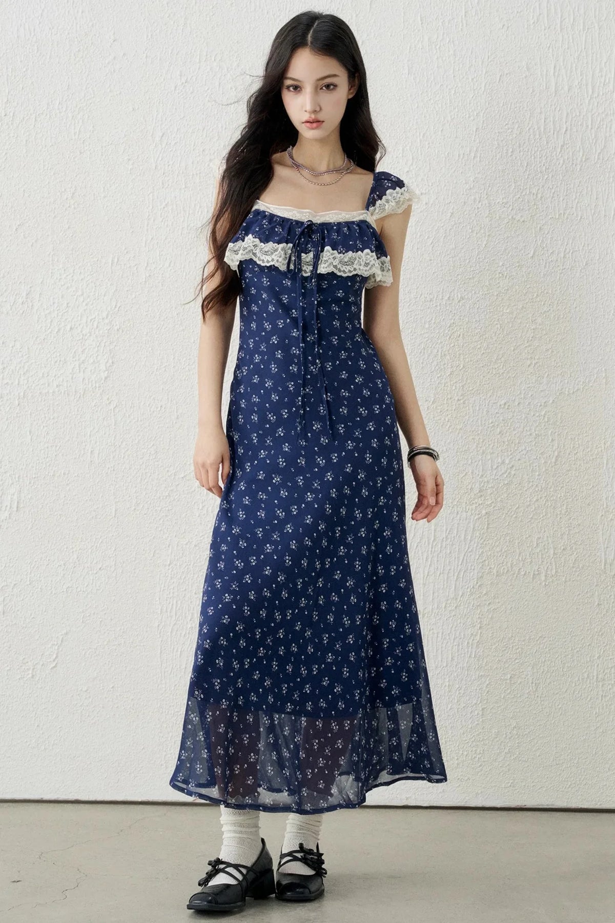 Red Floral Lace Dress