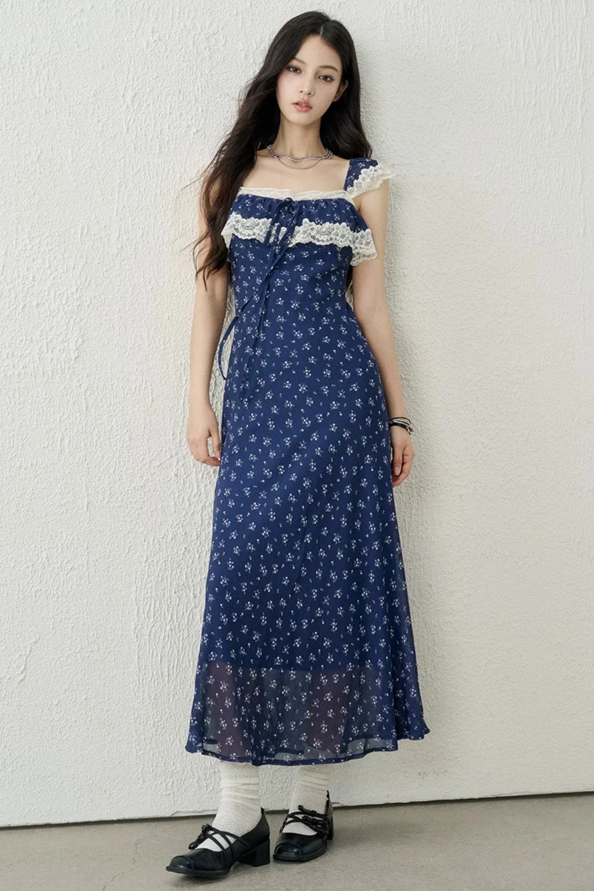 Red Floral Lace Dress