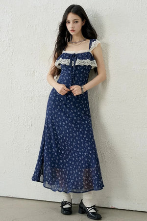 Red Floral Lace Dress