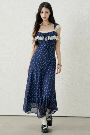 Red Floral Lace Dress