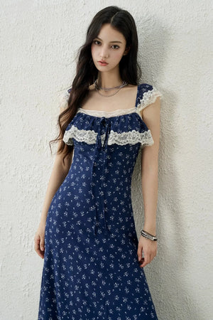 Red Floral Lace Dress