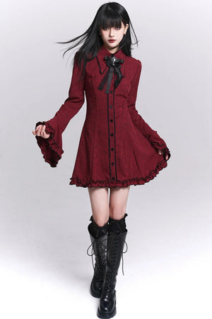 Red Plaid Shirt Dress