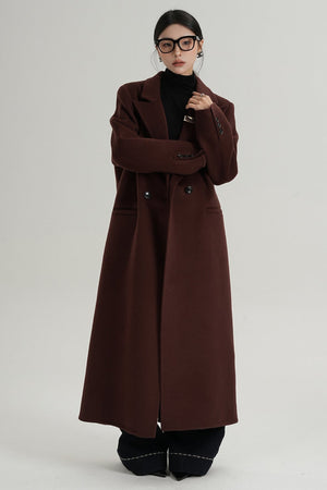 Red Reversible Tweed Coat