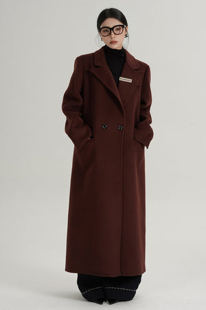 Red Reversible Tweed Coat
