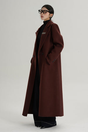 Red Reversible Tweed Coat