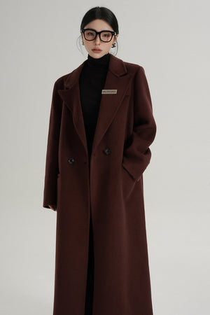 Red Reversible Tweed Coat