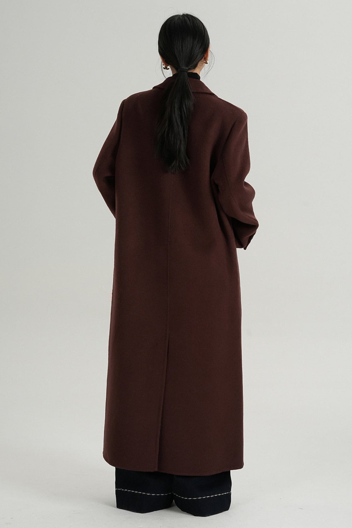 Red Reversible Tweed Coat