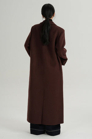 Red Reversible Tweed Coat