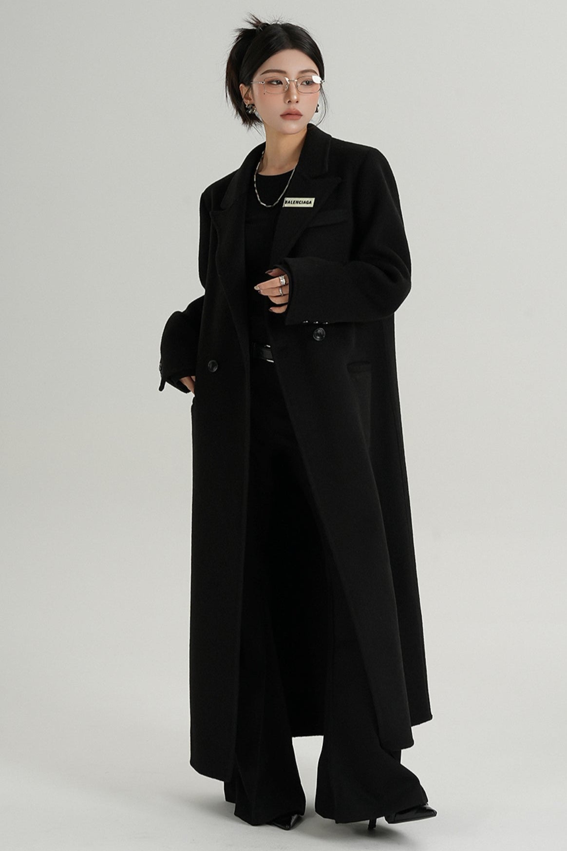 Red Reversible Tweed Coat