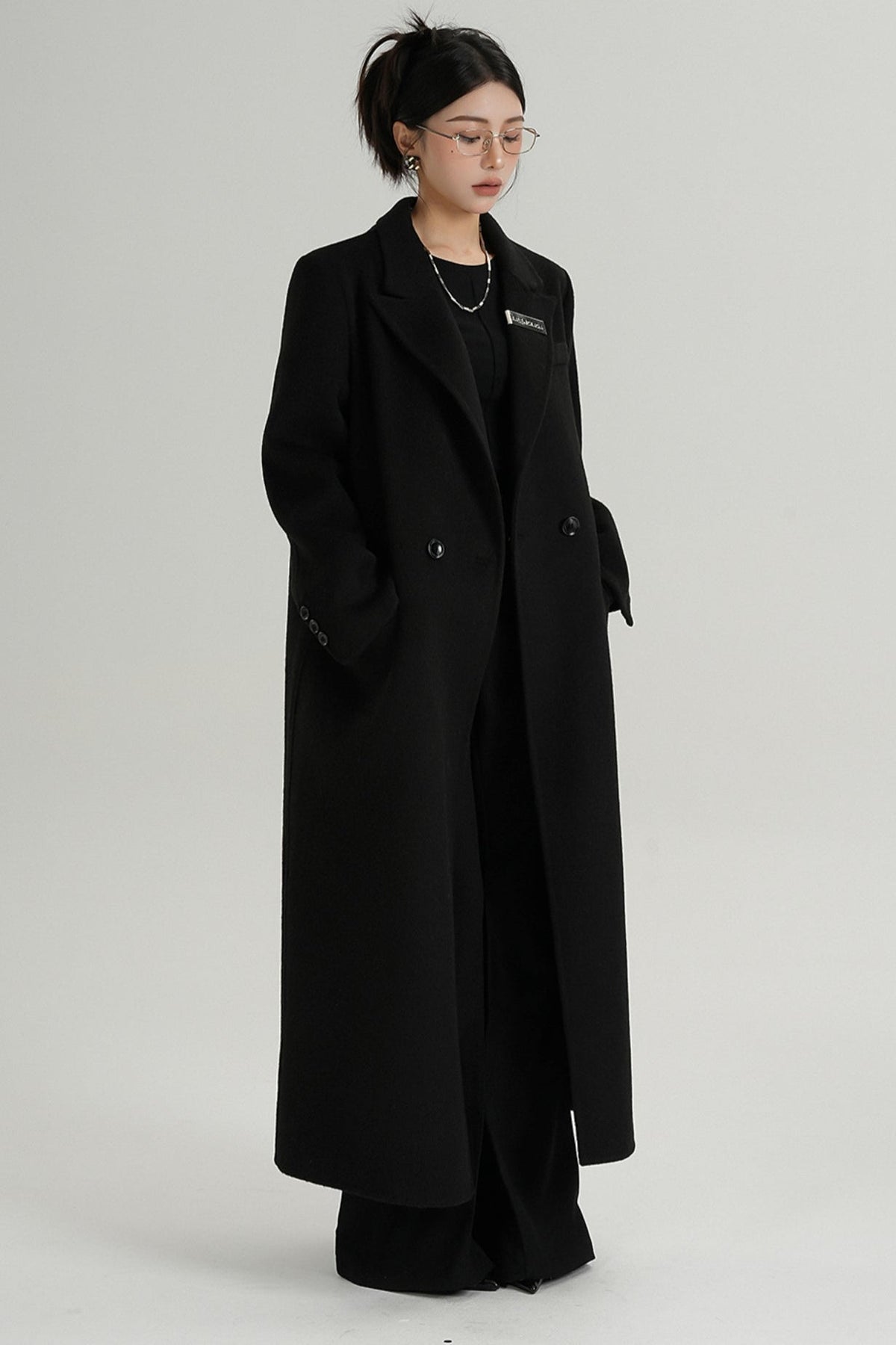 Red Reversible Tweed Coat