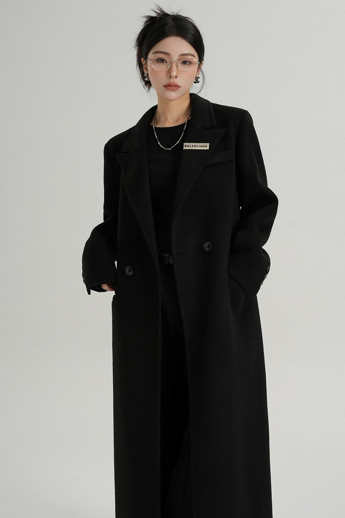 Red Reversible Tweed Coat